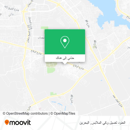 خريطة العنود لغسيل وكي الملابس