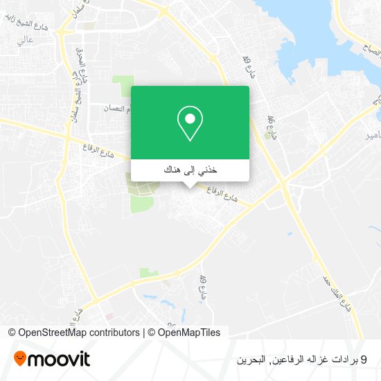 خريطة 9 برادات غزاله الرفاعين