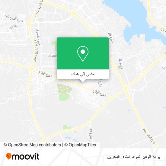خريطة بوابة الوفير لمواد البناء