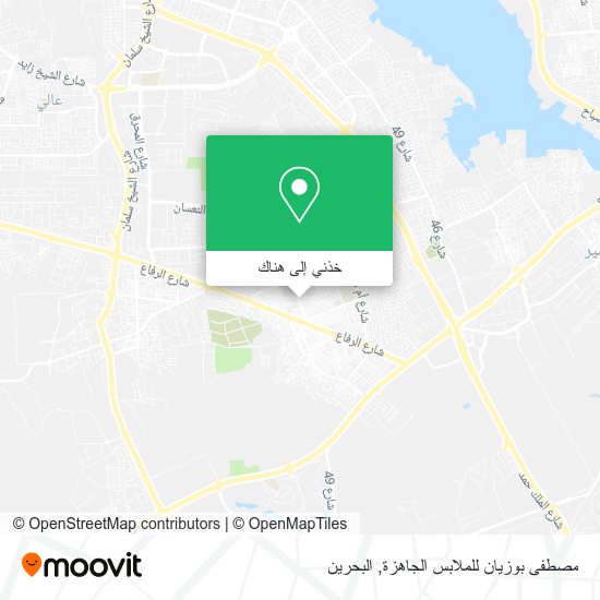 خريطة مصطفى بوزيان للملابس الجاهزة
