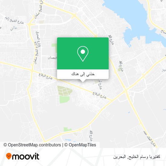 خريطة كفتيريا وسام الخليج