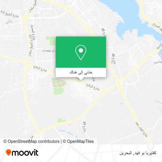 خريطة كفتيريا بو فهد