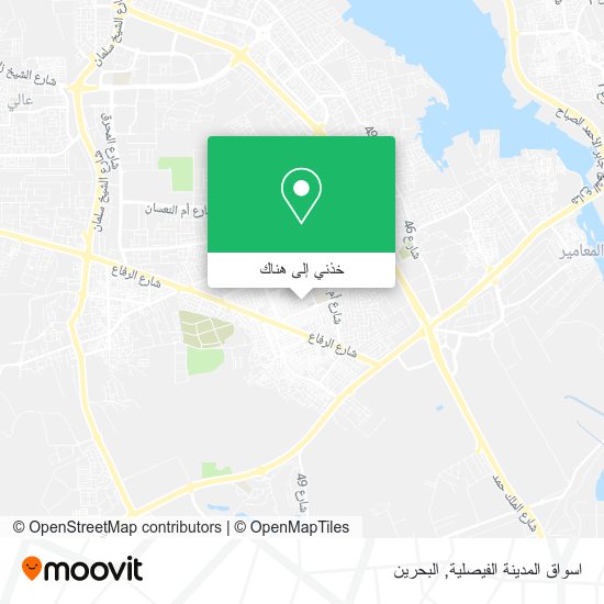 خريطة اسواق المدينة الفيصلية