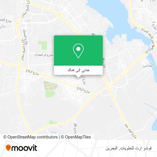خريطة فوندو ارت للحلويات