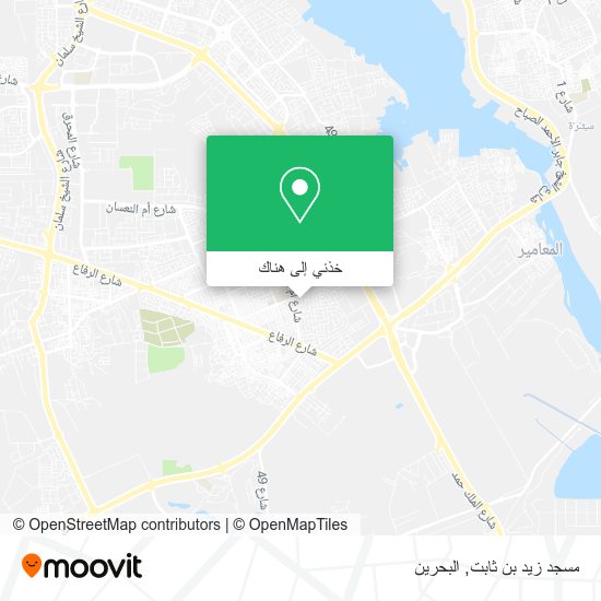 خريطة مسجد زيد بن ثابت