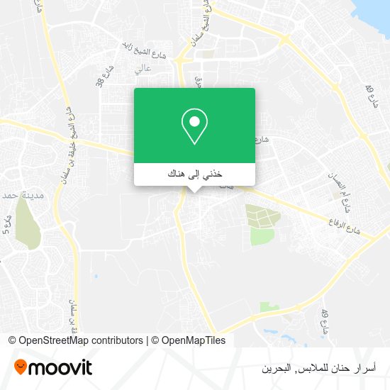 خريطة أسرار حنان للملابس