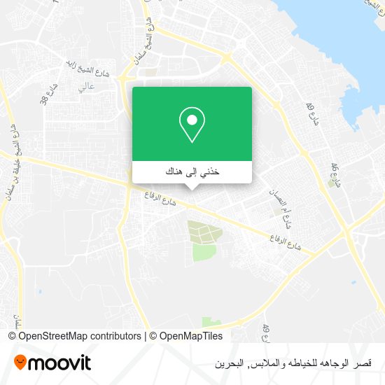 خريطة قصر الوجاهه للخياطه والملابس