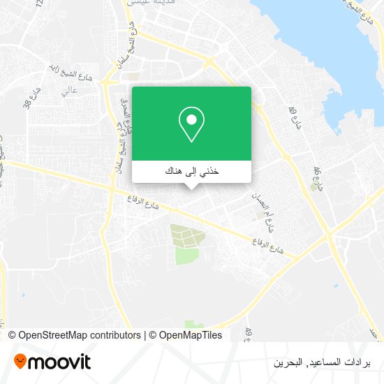 خريطة برادات المساعيد