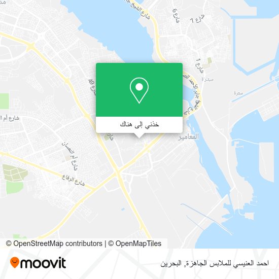 خريطة احمد العنيسي للملابس الجاهزة