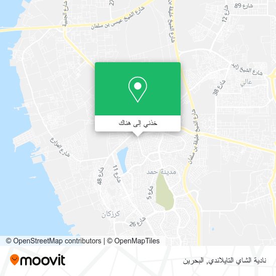 خريطة نادية الشاي التايلاندي