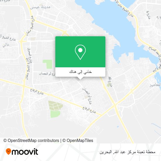 خريطة محطة تعبئة مركز عبد الله