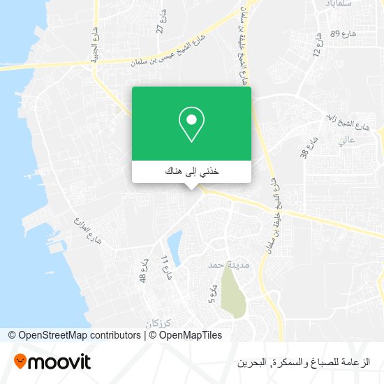 خريطة الزعامة للصباغ والسمكرة