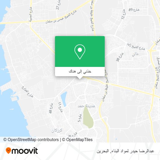 خريطة عبدالرضا حيدر لمواد البناء