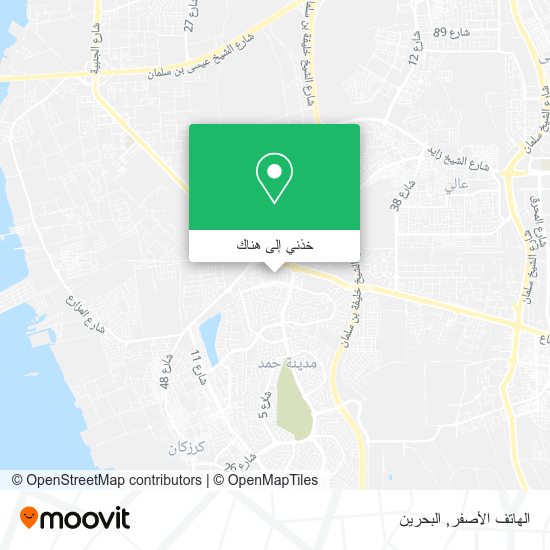 خريطة الهاتف الأصفر