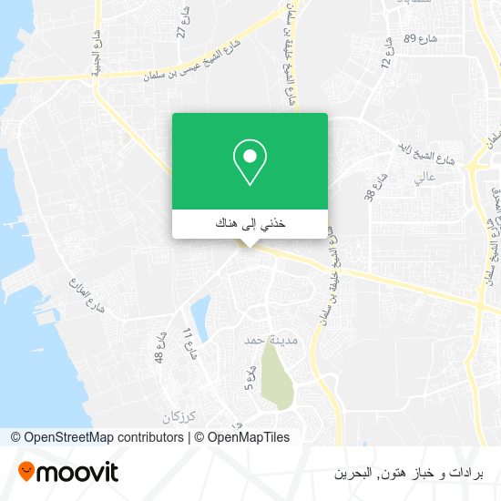 خريطة برادات و خباز هتون