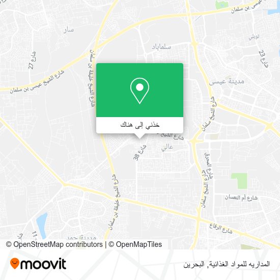 خريطة المداريه للمواد الغذائية