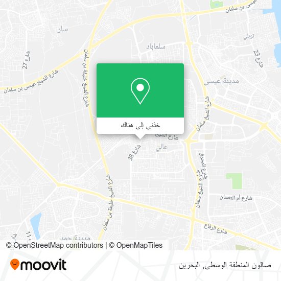 خريطة صالون المنطقة الوسطى