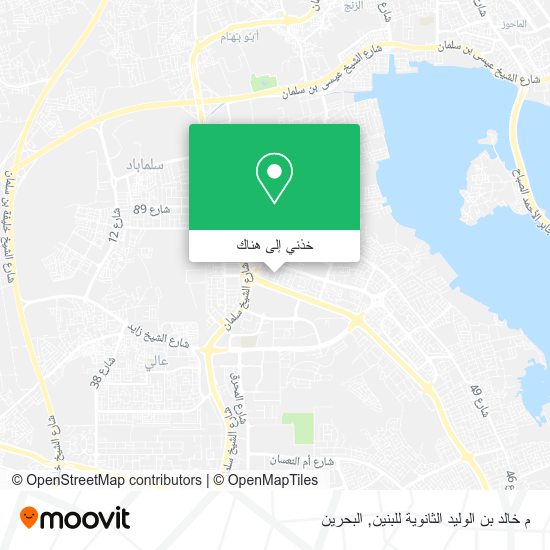 خريطة م خالد بن الوليد الثانوية للبنين