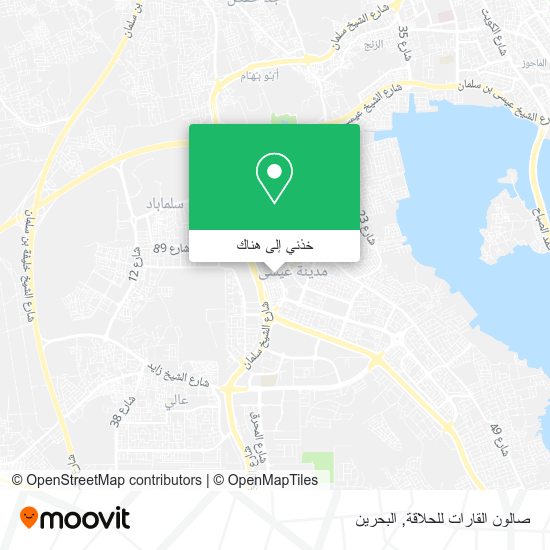 خريطة صالون القارات للحلاقة
