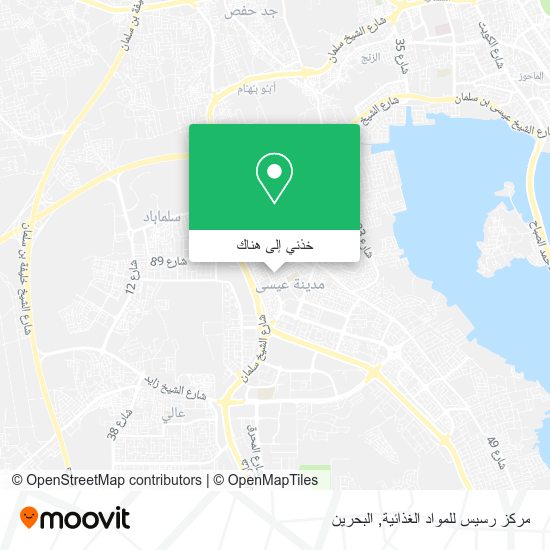 خريطة مركز رسيس للمواد الغذائية