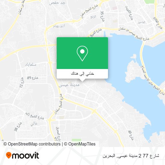 خريطة شارع 77 2 مدينة عيسى