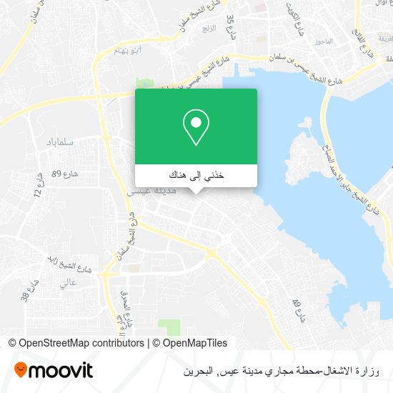 خريطة وزارة الاشغال-محطة مجاري مدينة عيس