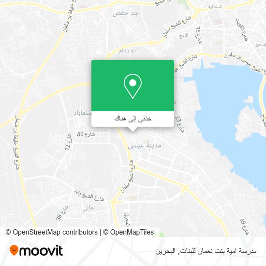 خريطة مدرسة امية بنت نعمان للبنات