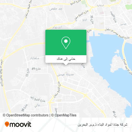 خريطة شركة جنادا لمواد البناء ذ.م.م