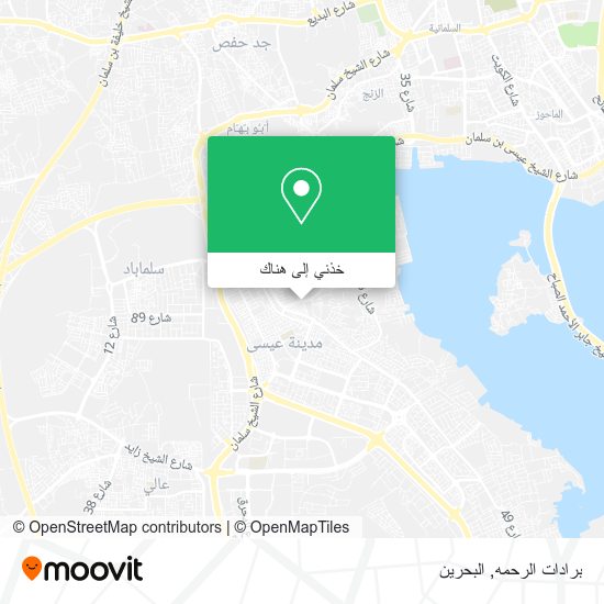 خريطة برادات الرحمه