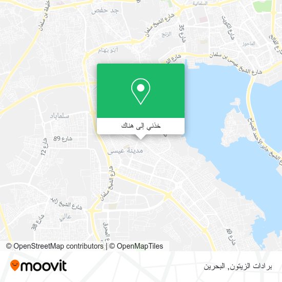 خريطة برادات الزيتون