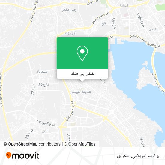 خريطة برادات التوبلاني