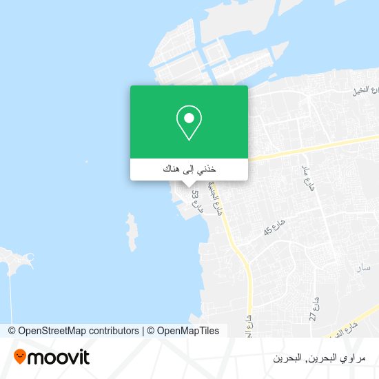 خريطة مراوي البحرين