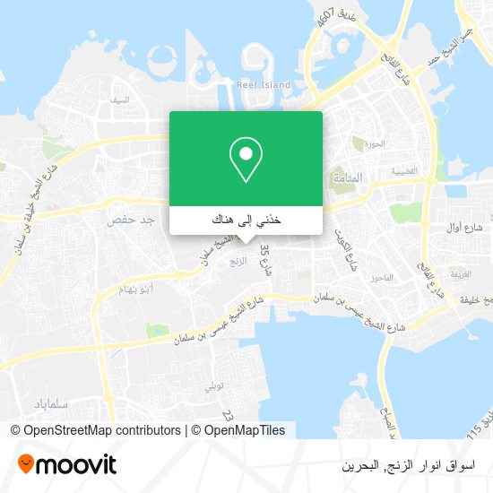 خريطة اسواق انوار الزنج