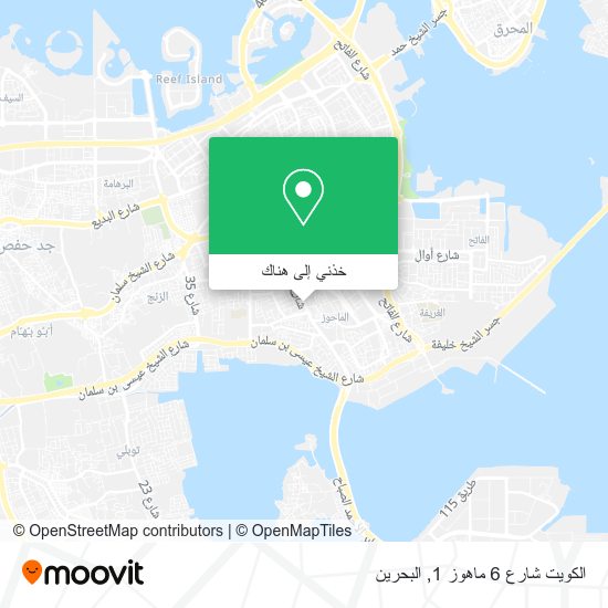 خريطة الكويت شارع 6 ماهوز 1
