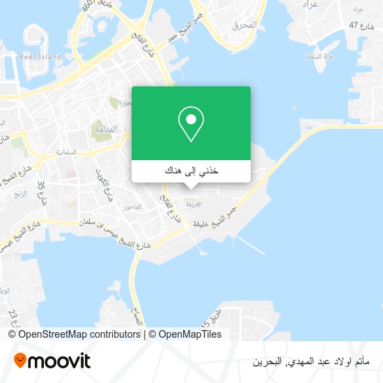 خريطة مأتم اولاد عبد المهدي