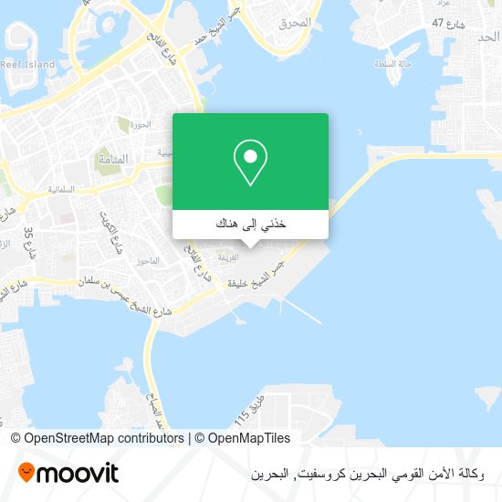 خريطة وكالة الأمن القومي البحرين كروسفيت