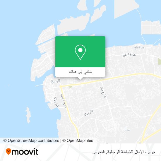 خريطة جزيرة الآمال للخياطة الرجالية