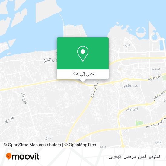 خريطة استوديو ألفارو للرقص