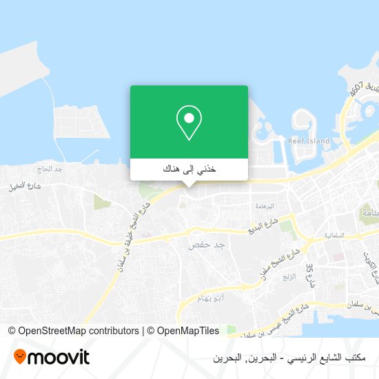 خريطة مكتب الشايع الرئيسي - البحرين