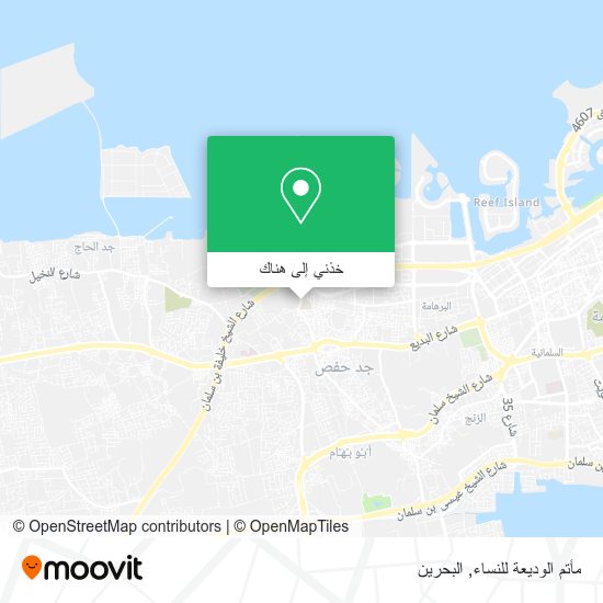 خريطة مأتم الوديعة للنساء
