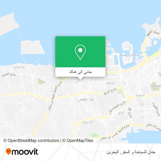 خريطة جنان للسياحة و السفر