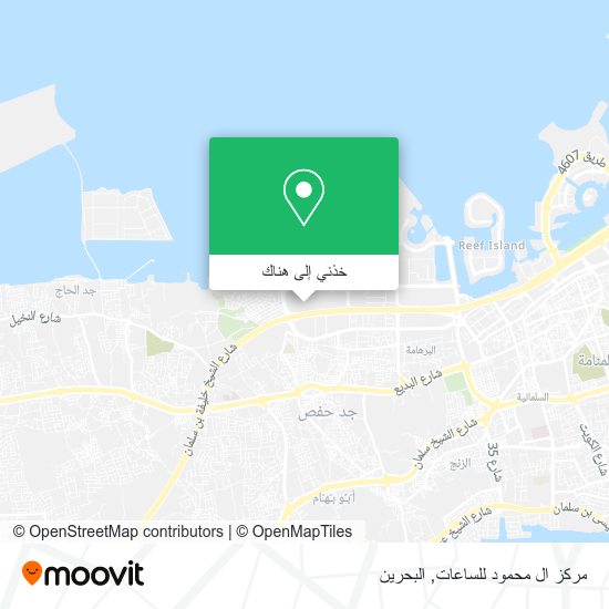 خريطة مركز ال محمود للساعات