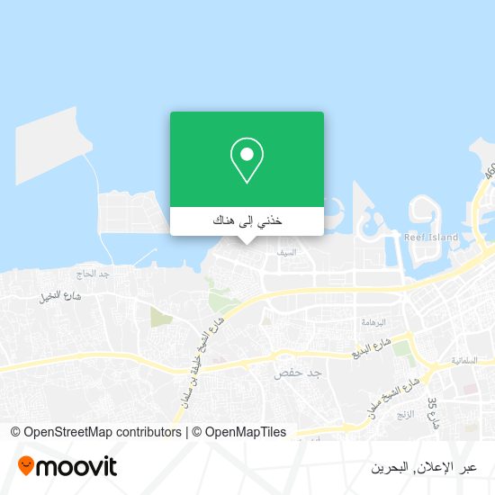 خريطة عبر الإعلان