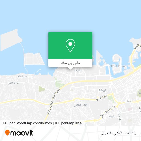 خريطة بيت الدار المشي