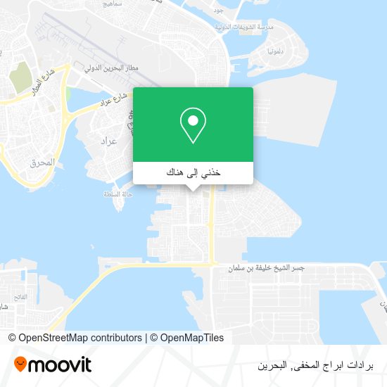 خريطة برادات ابراج المخفى