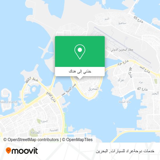 خريطة خدمات دوحةعراد للسيارات
