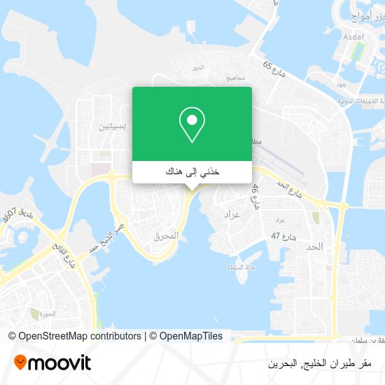 خريطة مقر طيران الخليج