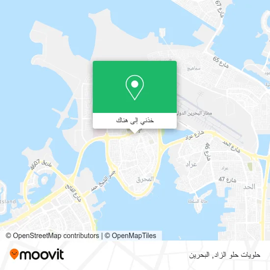 خريطة حلويات حلو الزاد