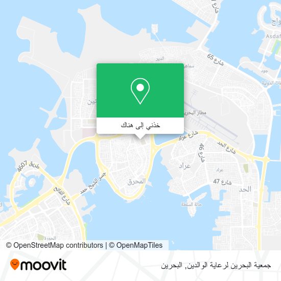 خريطة جمعية البحرين لرعاية الوالدين