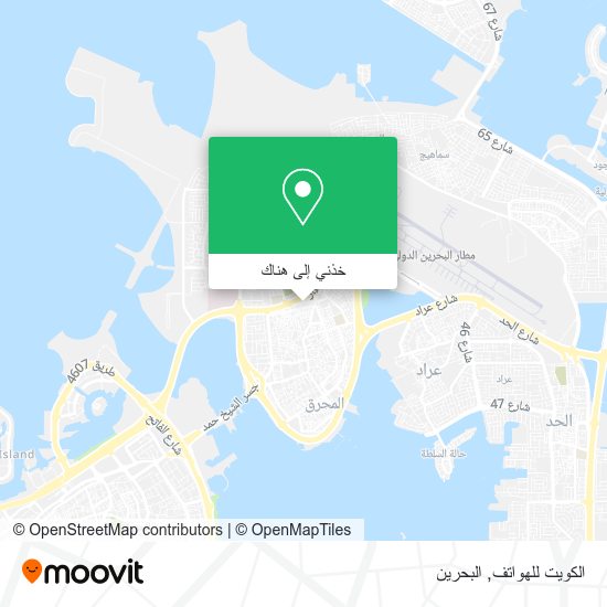 خريطة الكويت للهواتف